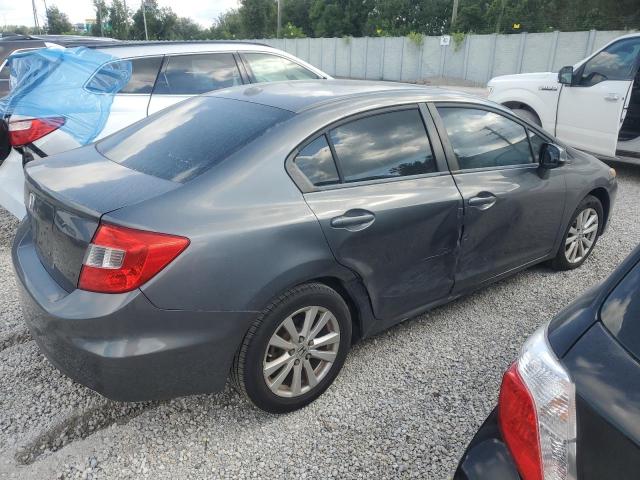 19XFB2F9XCE026607 - 2012 HONDA CIVIC EXL ნაცრისფერი ფოტო 3