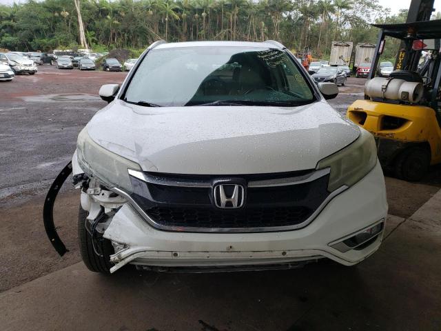 5J6RM4H77FL020607 - 2015 HONDA CR-V EXL WHITE photo 5