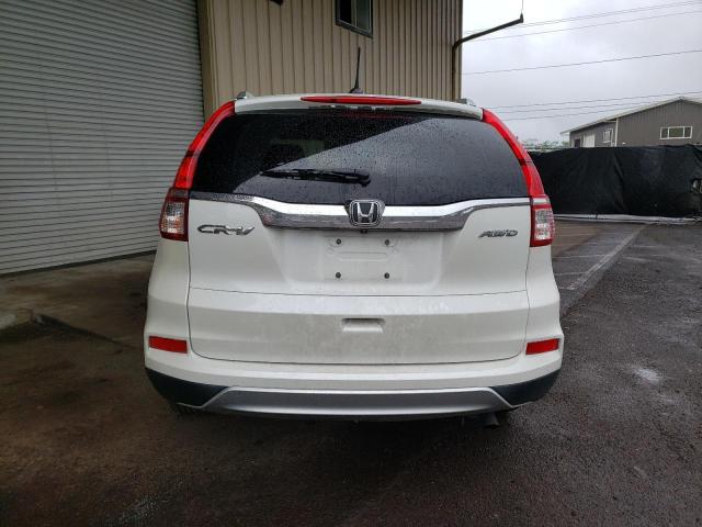 5J6RM4H77FL020607 - 2015 HONDA CR-V EXL WHITE photo 6