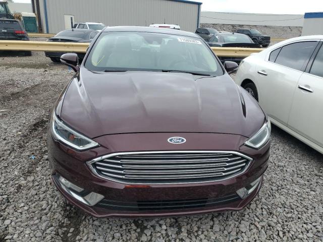 3FA6P0RU8JR120308 - 2018 FORD FUSION TITANIUM/PLATINUM HEV MAROON photo 5