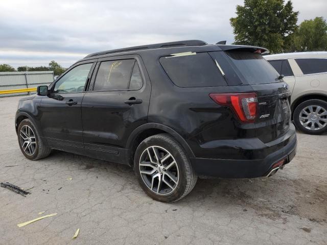 1FM5K8GT8HGD56225 - 2017 FORD EXPLORER SPORT BLACK photo 2