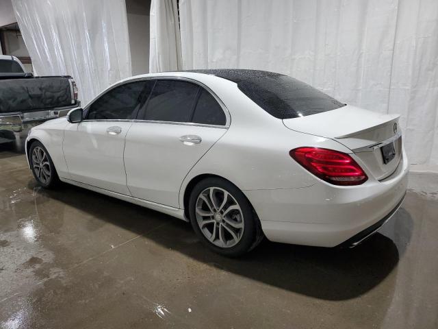 55SWF4KB8FU069056 - 2015 MERCEDES-BENZ C 300 4MATIC WHITE photo 2