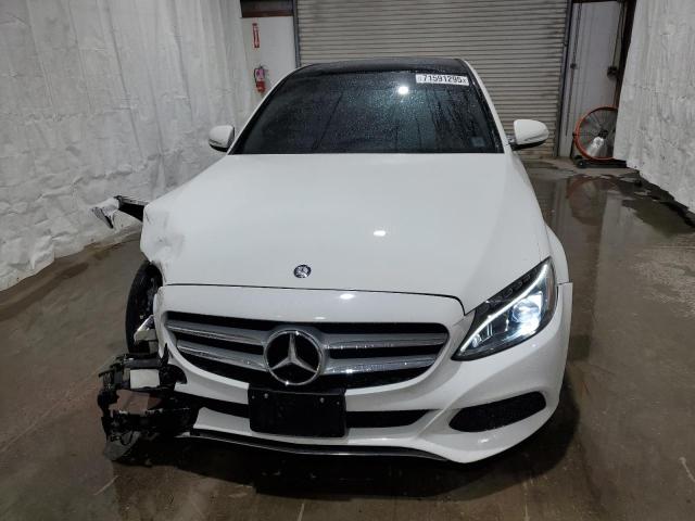 55SWF4KB8FU069056 - 2015 MERCEDES-BENZ C 300 4MATIC WHITE photo 5