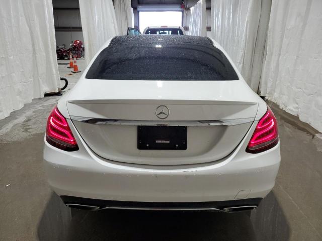 55SWF4KB8FU069056 - 2015 MERCEDES-BENZ C 300 4MATIC WHITE photo 6