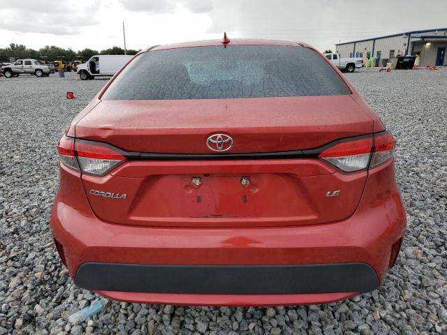 5YFEPRAE1LP049265 - 2020 TOYOTA COROLLA LE RED photo 6