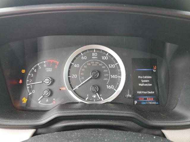 5YFEPRAE1LP049265 - 2020 TOYOTA COROLLA LE RED photo 9