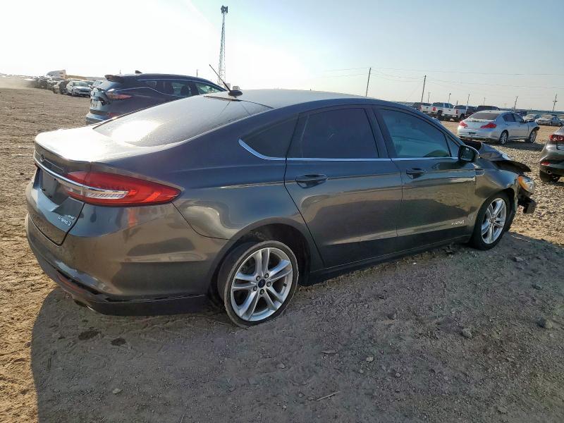 3FA6P0LU0JR176641 - 2018 FORD FUSION SE HYBRID Graphit Foto 3