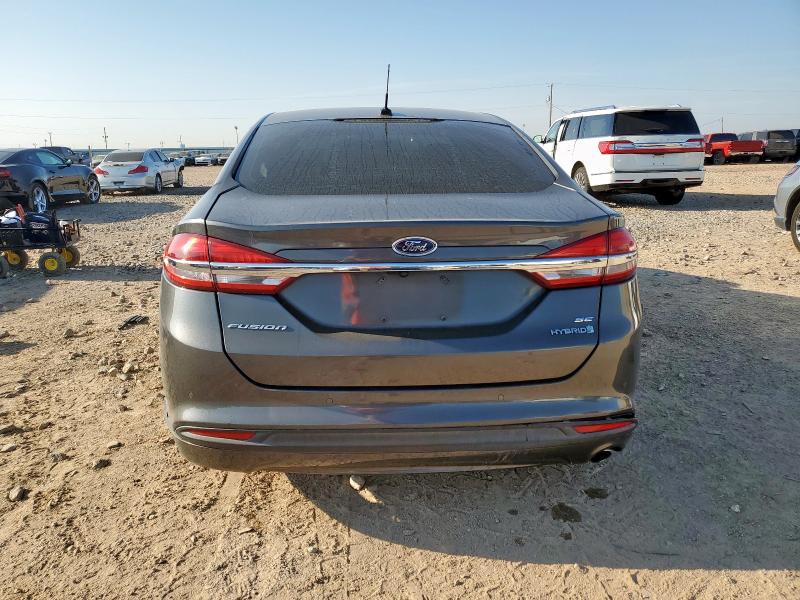 3FA6P0LU0JR176641 - 2018 FORD FUSION SE HYBRID Graphit Foto 6