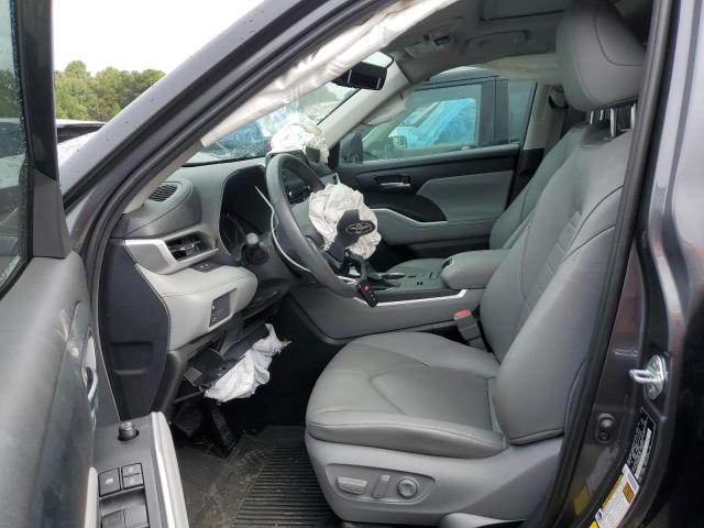 5TDHZRAH5LS504837 - 2020 TOYOTA HIGHLANDER XLE GRAY photo 7