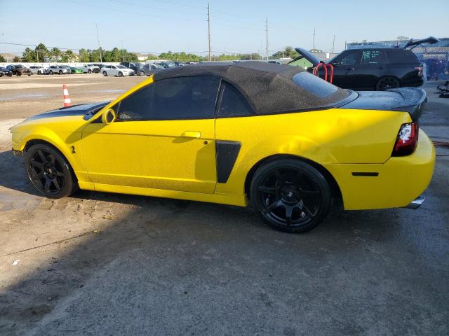 1FAFP49Y73F433750 - 2003 FORD MUSTANG COBRA SVT YELLOW photo 2