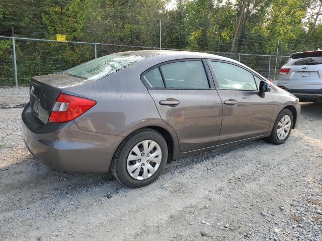 19XFB2F58CE099228 - 2012 HONDA CIVIC LX GRAY photo 3