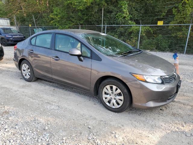 19XFB2F58CE099228 - 2012 HONDA CIVIC LX GRAY photo 4
