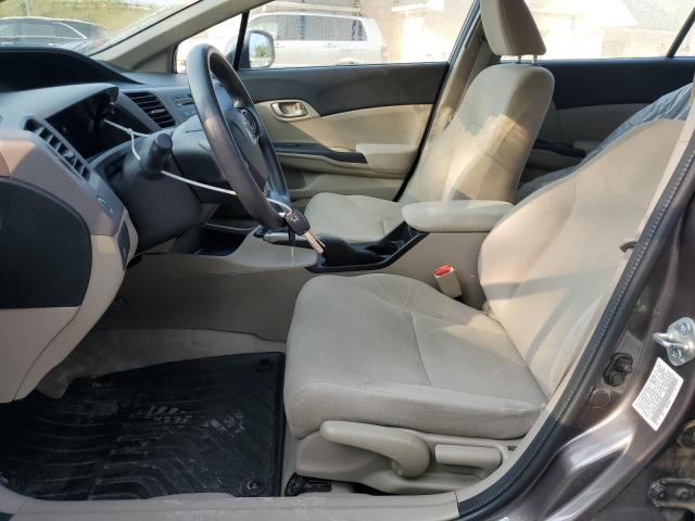 19XFB2F58CE099228 - 2012 HONDA CIVIC LX GRAY photo 7