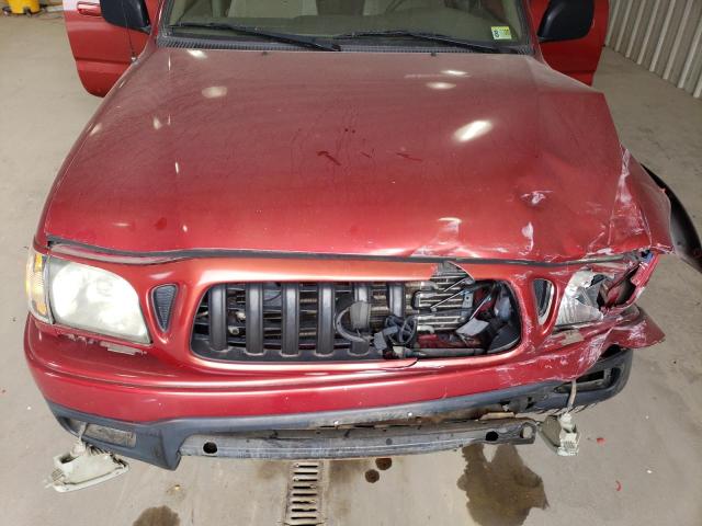5TEGN92N64Z344273 - 2004 TOYOTA TACOMA DOUBLE CAB PRERUNNER BURGUNDY photo 11