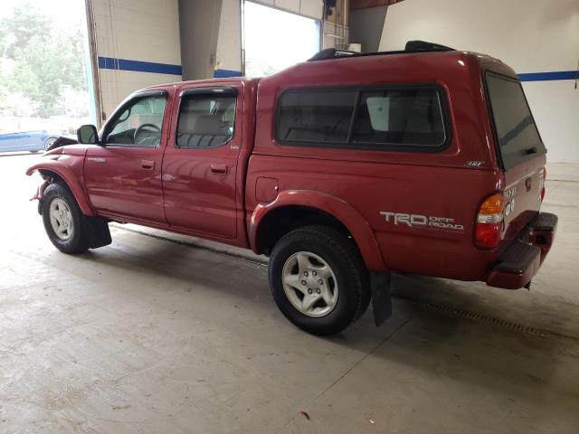 5TEGN92N64Z344273 - 2004 TOYOTA TACOMA DOUBLE CAB PRERUNNER BURGUNDY photo 2