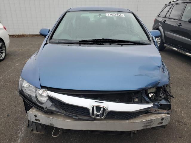 19XFA16629E016133 - 2009 HONDA CIVIC LX-S ლურჯი ფოტო 5
