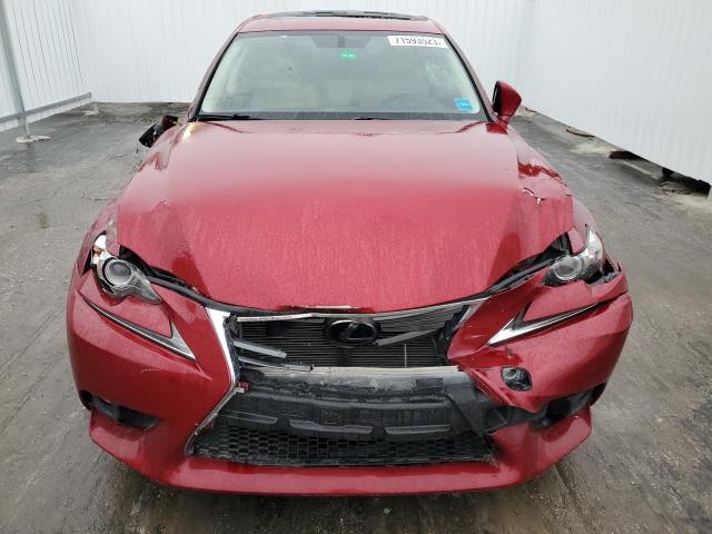 JTHBF1D23E5040784 - 2014 LEXUS IS 250 RED photo 5