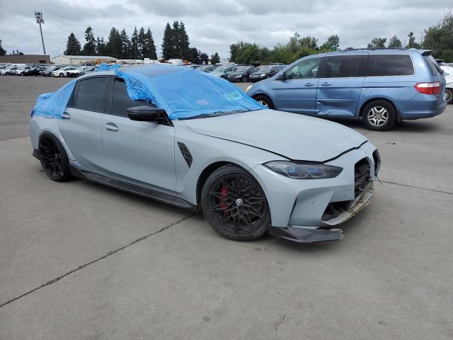 WBS43AY07NFM10293 - 2022 BMW M3 COMPETITION ნაცრისფერი ფოტო 4