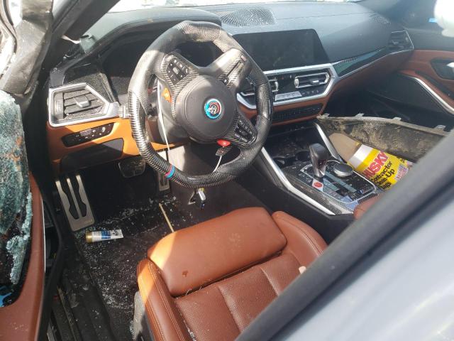 WBS43AY07NFM10293 - 2022 BMW M3 COMPETITION ნაცრისფერი ფოტო 8