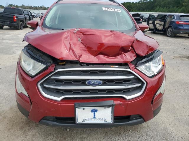 MAJ6P1UL6JC201293 - 2018 FORD ECOSPORT SE 勃艮第红 照片 5