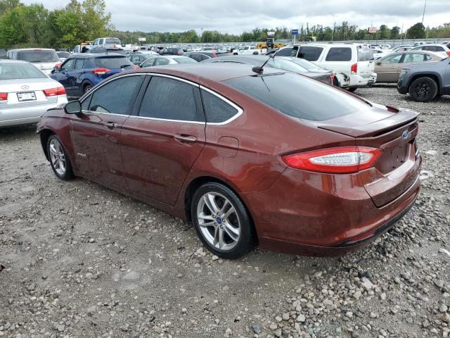 3FA6P0RU1GR366285 - 2016 FORD FUSION TITANIUM HEV BURGUNDY photo 2