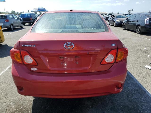 2T1BU4EE2AC258827 - 2010 TOYOTA COROLLA BASE RED photo 6