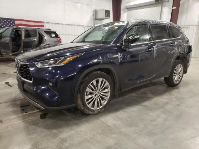 5TDFZRBH6NS228385 - 2022 TOYOTA HIGHLANDER PLATINUM BLACK photo 1