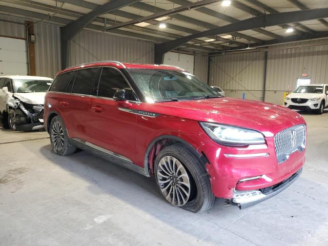5LM5J7XC1LGL28964 - 2020 LINCOLN AVIATOR RESERVE წითელი ფოტო 4