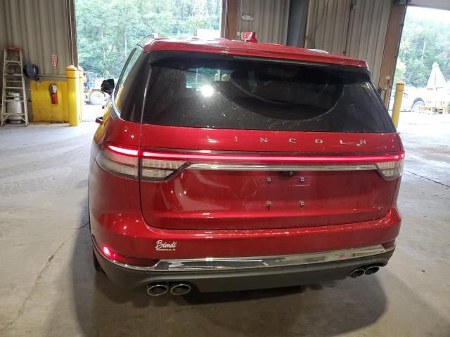 5LM5J7XC1LGL28964 - 2020 LINCOLN AVIATOR RESERVE წითელი ფოტო 6