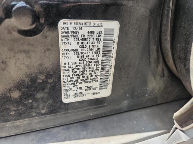 JN8AT2MT3HW387720 - 2017 NISSAN ROGUE S 黑色 照片 13