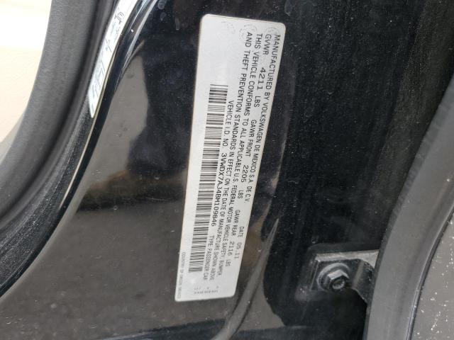 3VWDX7AJ4BM109846 - 2011 VOLKSWAGEN JETTA SE BLACK photo 12