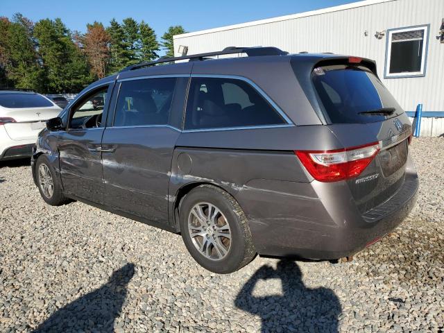 5FNRL5H6XBB079850 - 2011 HONDA ODYSSEY EXL GRAY photo 2