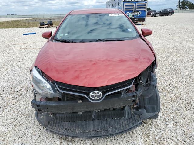 5YFBURHE8FP323227 - 2015 TOYOTA COROLLA L RED photo 5