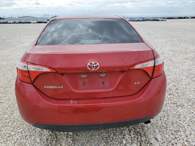 5YFBURHE8FP323227 - 2015 TOYOTA COROLLA L RED photo 6