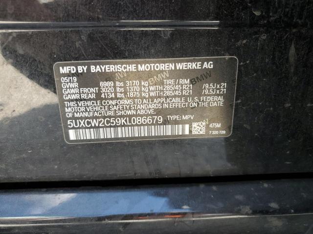 5UXCW2C59KL086679 - 2019 BMW X7 XDRIVE40I BLACK photo 13