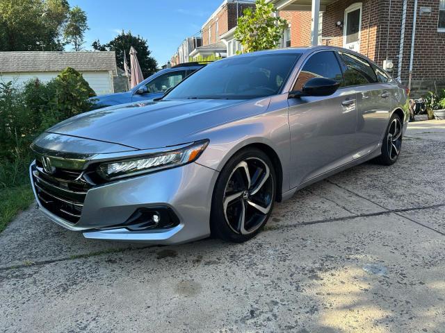 1HGCV1F38MA118613 - 2021 HONDA ACCORD SPORT GRAY photo 2
