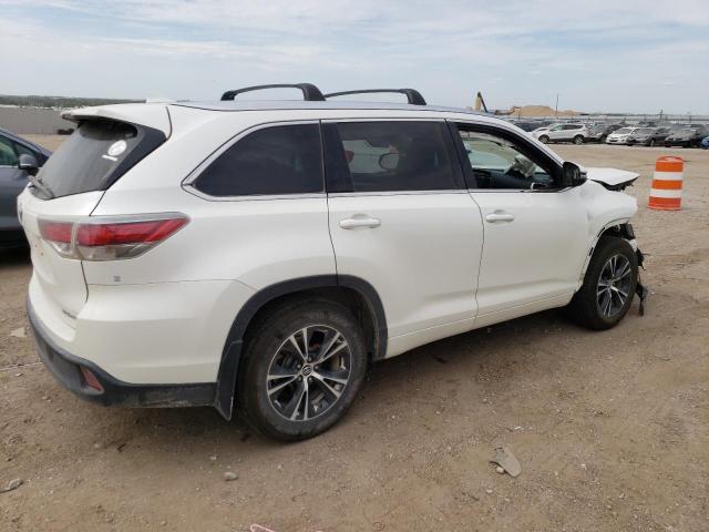 5TDJKRFH6GS241455 - 2016 TOYOTA HIGHLANDER XLE WHITE photo 3