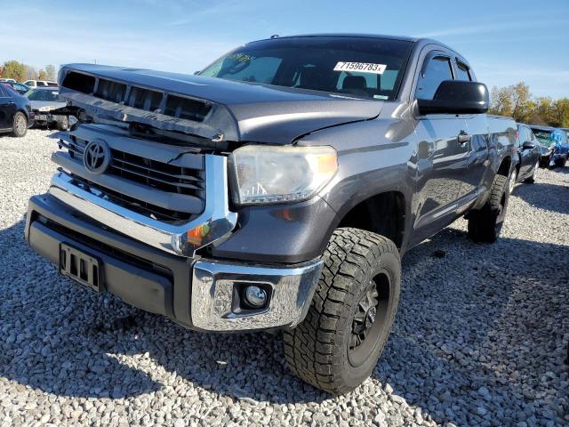 5TFUY5F15FX453814 - 2015 TOYOTA TUNDRA DOUBLE CAB SR/SR5 GRAY photo 1