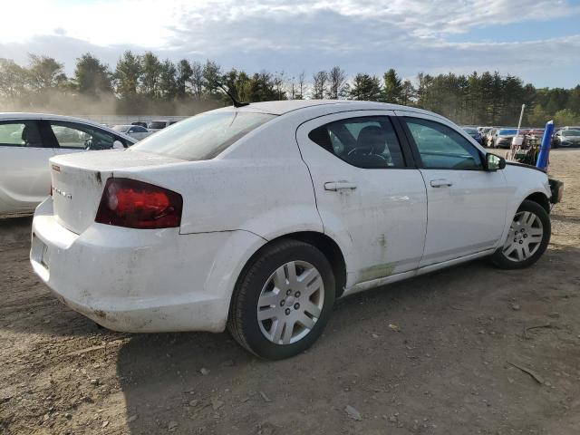 1C3CDZAB6EN200143 - 2014 DODGE AVENGER SE WHITE photo 3