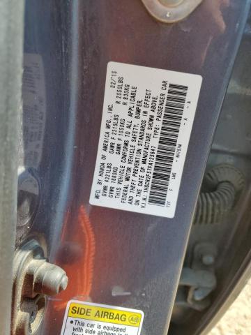 1HGCR2F57FA125647 - 2015 HONDA ACCORD SPORT GRAY photo 12