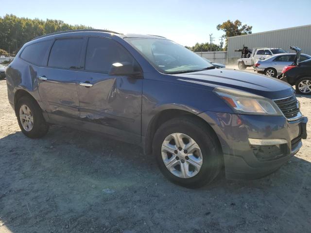 1GNKRFED9EJ315787 - 2014 CHEVROLET TRAVERSE LS BLUE photo 4