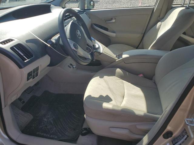 JTDKN3DU7A0075160 - 2010 TOYOTA PRIUS BEIGE photo 7