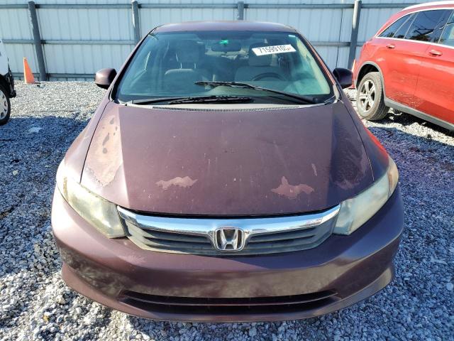 19XFB2F56CE023474 - 2012 HONDA CIVIC LX برغندي صورة 5