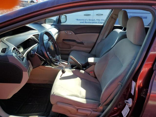 19XFB2F56CE023474 - 2012 HONDA CIVIC LX برغندي صورة 7
