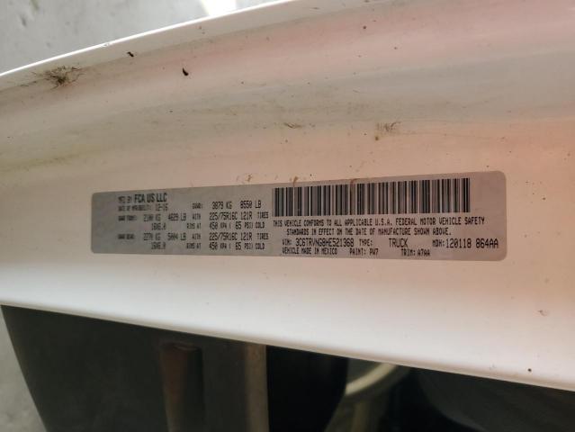 3C6TRVNG8HE521368 - 2017 RAM PROMASTER 1500 STANDARD أبيض صورة 13