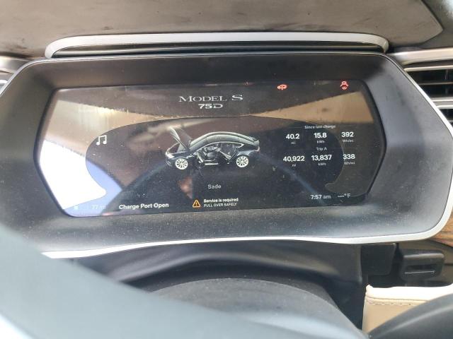 5YJSA1E2XHF194670 - 2017 TESLA MODEL S Noir photo 9