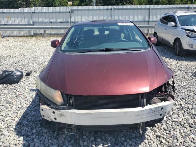 19XFB2F81DE031686 - 2013 HONDA CIVIC EX BURGUNDY photo 5