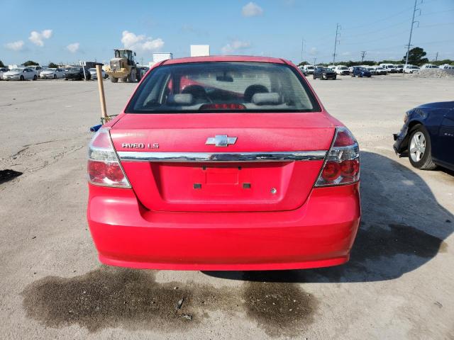 KL1TD566X7B132750 - 2007 CHEVROLET AVEO BASE RED photo 6