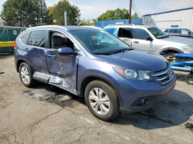 2HKRM4H77EH654380 - 2014 HONDA PILOT EXL BLUE photo 4