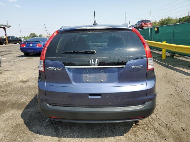 2HKRM4H77EH654380 - 2014 HONDA PILOT EXL BLUE photo 6